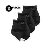 Morelect Women’s High-Waist Brief Panties – Ultra Soft Cross-Mesh Underwear | 3–5 Pack Comfort Fit