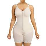 Colombian Full Body Shapewear for Women – Tummy Control, Butt Lifter, Adjustable Straps & Zipper Crotch | High-Compression Faja Bodysuit