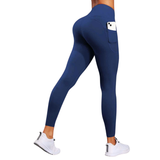 UltraSculpt High-Waisted Tummy Control Leggings – Pocket Shaping Compression Workout Pants
