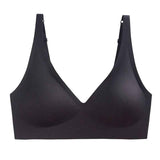 Jelly Wireless Seamless Bra – Women’s Deep V Push-Up Bralette | Comfortable Everyday T-Shirt Bra