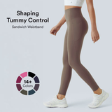 UltraSculpt High-Waisted Tummy Control Leggings – Pocket Shaping Compression Workout Pants