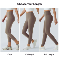 UltraSculpt High-Waisted Tummy Control Leggings – Pocket Shaping Compression Workout Pants