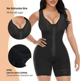 Fajas Colombianas Full Body Shapewear for Women – Tummy Control, Butt Lifter, Adjustable Straps & Zipper Crotch | Strong Compression Bodysuit